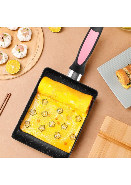 Tamagoyaki Tava Japon Omlet Tavası, Yapışmaz Kaplama Kare Yumurta Tavası, Omlet Veya Krep Yapmak Için (Pembe) (Yurt Dışından) indirimleri