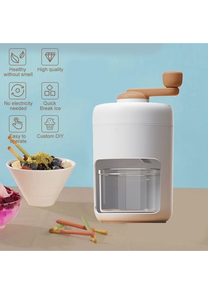 Manuel Buz Kırıcı Smoothies Buz Kırıcı 2x Buz Kutusu Kalıp ile Traşlanmış Buz Makinesi Mutfak Aletleri Için Buz Blender (Yurt Dışından) indirimleri