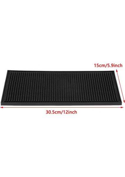Kauçuk Servis Bar Mat Ağır Ev Bar ve Kauçuk Damla Paspaslar Kokteyl Barmen Çay Bardağı Kupa Seti Su Geçirmez Mutfak Placemat Küçük (Yurt Dışından)