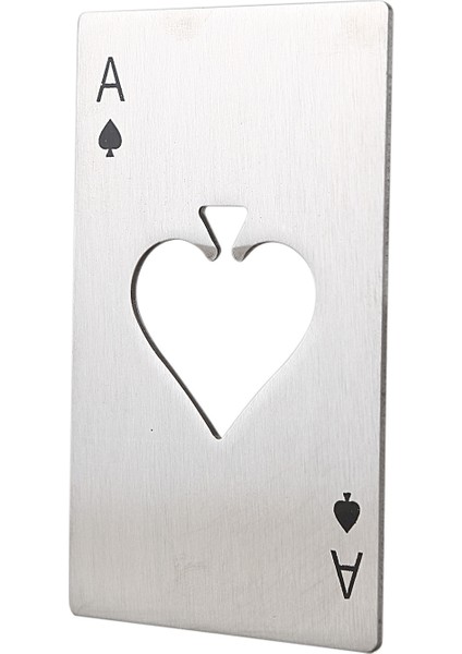 Oyun Kağıdı Ası Maça Poker Bar Aracı Soda Paslanmaz Çelik Bira Şişe Kapağı Açacağı (Yurt Dışından)