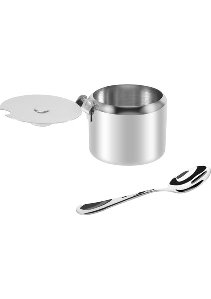 Paslanmaz Çelik Kapaklı ve Kaşıklı Şekerlik Baharat Kavanoz Baharat Kavanoz Sofra Baharat Kabı (Yurt Dışından) fiyatları