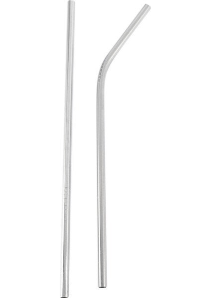 100 Adet Metal Pipet Yeniden Kullanılabilir 304 Paslanmaz Çelik Içme Suyu Boruları 215 mm x 6 mm Kavisli Pipetler ve 50 Düz Pipet (Yurt Dışından)
