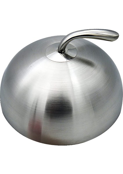 Adet 24CM Paslanmaz Çelik Biftek Kapağı Teppanyaki Kubbe Tabak Kapağı Ev Yuvarlak Yağ Geçirmez Yemek Yemek Örtüsü Mutfak Pişirme (Yurt Dışından)