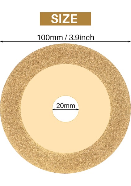 Altın Kesim Için 100 mm Diskli Elmas Tekerlek Bileme (Yurt Dışından)