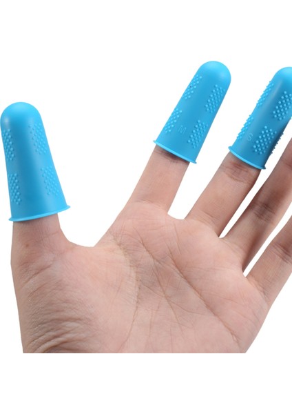 Silikon Parmak Koruyucuları, 20 Adet Parmak Koruyucu Sıcak Tutkal Aracı Parmak Kapakları Silikon Parmak Muhafızları, Dikiş Için Yapışmaz Parmak Kapağı, Balmumu, Reçine, Scrapbooking (Yurt Dışından)