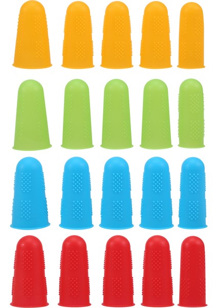 Silikon Parmak Koruyucuları, 20 Adet Parmak Koruyucu Sıcak Tutkal Aracı Parmak Kapakları Silikon Parmak Muhafızları, Dikiş Için Yapışmaz Parmak Kapağı, Balmumu, Reçine, Scrapbooking (Yurt Dışından) fiyatları