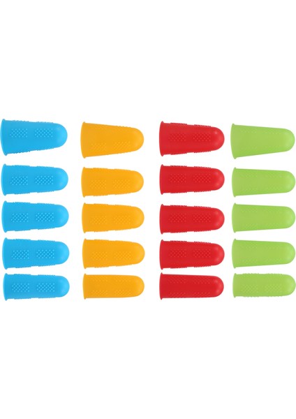 Silikon Parmak Koruyucuları, 20 Adet Parmak Koruyucu Sıcak Tutkal Aracı Parmak Kapakları Silikon Parmak Muhafızları, Dikiş Için Yapışmaz Parmak Kapağı, Balmumu, Reçine, Scrapbooking (Yurt Dışından) fırsatları