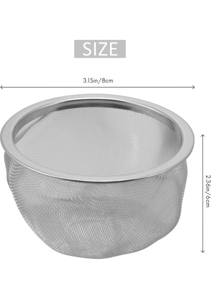 Çaydanlık Çapı 80MM Metal Örgü Çay Yaprağı Baharat Süzgeç Sepeti (Yurt Dışından)