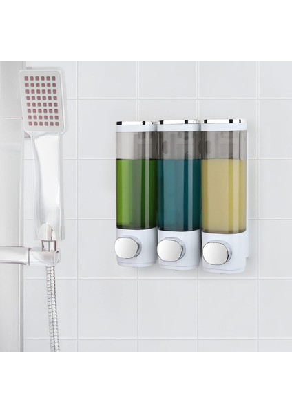 Duvara Monte Sabunluk Banyo 3 Odacıklı, Duş Duvarı Için Montaj Vidalı Şeffaf Sıvı Duş Sabunluk (Yurt Dışından) indirimleri