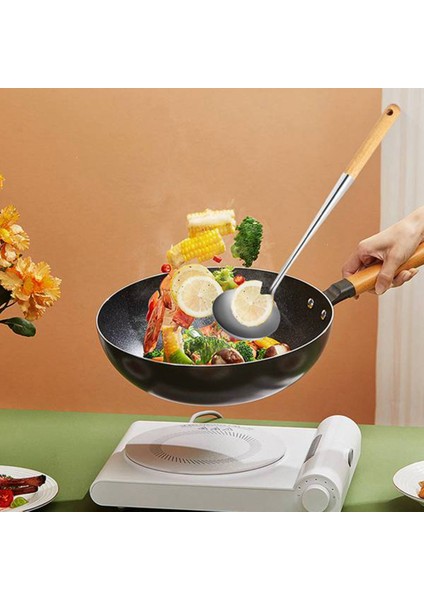 Kızartma Spatulası, Wok Için 17 Inç Spatula, Paslanmaz Çelik Wok Spatula (Yurt Dışından)