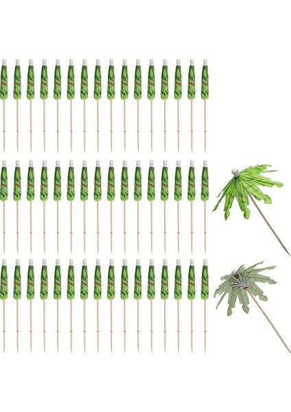 Içecekler Için 50 Adet Şemsiye, Hindistan Cevizi Hurma Ağacı Şemsiye Kürdan, Cupcake Için Tropikal Şemsiye Süslemeleri (Yurt Dışından)