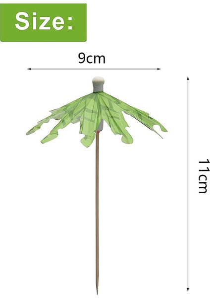 Içecekler Için 50 Adet Şemsiye, Hindistan Cevizi Hurma Ağacı Şemsiye Kürdan, Cupcake Için Tropikal Şemsiye Süslemeleri (Yurt Dışından) modelleri