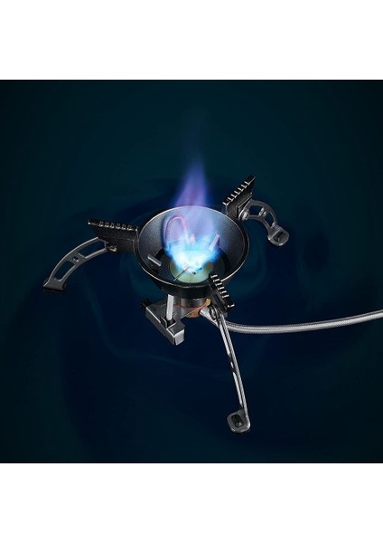 Brs Rüzgar Geçirmez Kamp Gaz Sobası, 3240W Taşınabilir Katlanabilir Bütan/propan Sırt Çantasıyla Seyahat Sobası Piezo Ateşlemeli (Yurt Dışından)