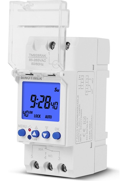 Sınotımer TM928RAKL Büyük Ekranlı Akıllı Zil Enstrüman Zamanlayıcısı 85-265V 16A (Yurt Dışından)