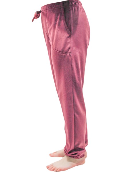 Inci Kadın Fransız Kadife Bordo Paçası Lastikli Tek Alt fiyatları