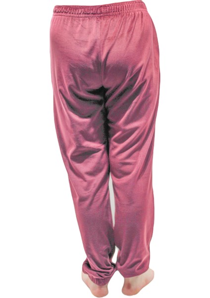 Inci Kadın Fransız Kadife Bordo Paçası Lastikli Tek Alt fırsatları