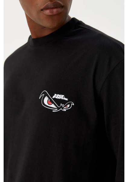 Erkek T-Shirt Uzun Kollu Siyah M500226 fiyatları