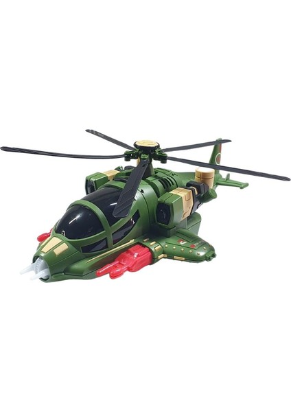 Alithestereo Yerde Gezen Çarp Dön Savaş Helikopteri 30 cm - 8811-25 (Lisinya) Alithestereo