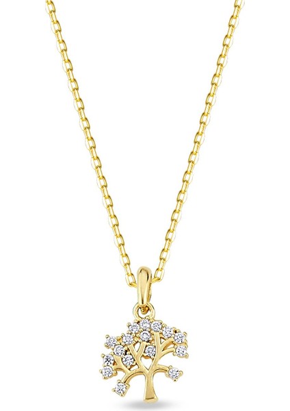 14 Ayar Altın Hayat Ağacı Kolye 1.88 gr