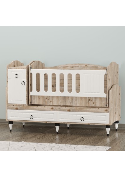 Sude Membran Beyaz Soho Asansörlü Beşik-