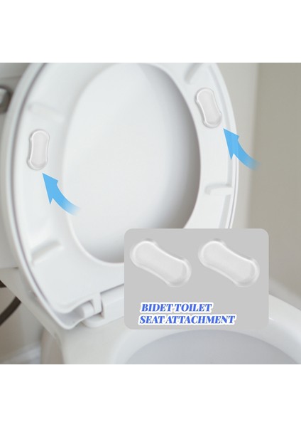 Klozet Tamponu Değiştirme Kiti, Bideye Uygun, Üniversal ve Sessiz Çarpışma Önleyici Şeffaf Etiket (Yurt Dışından)