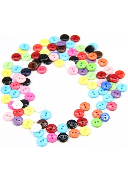 100 Adet 8mm Karışık Renkli Yuvarlak Şekil Reçine Düğmeler Dikiş Aksesuarları (Yurt Dışından) fiyatları