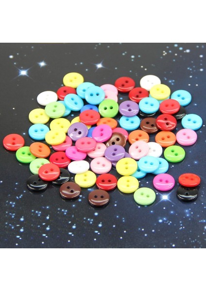 100 Adet 8mm Karışık Renkli Yuvarlak Şekil Reçine Düğmeler Dikiş Aksesuarları (Yurt Dışından) fırsatları