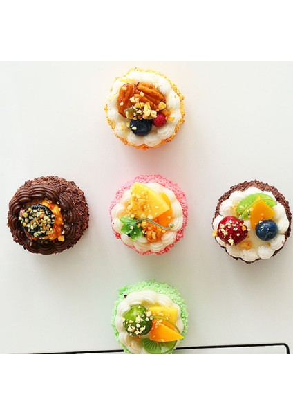 Adet Yapay Simülasyon Kek, Gerçekçi Cupcake Ekmek Tatlı Modeli Sahte Ekran Kek Fotoğraf Prop Ev Dekorasyon (Yurt Dışından) fırsatları