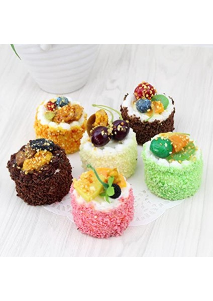Adet Yapay Simülasyon Kek, Gerçekçi Cupcake Ekmek Tatlı Modeli Sahte Ekran Kek Fotoğraf Prop Ev Dekorasyon (Yurt Dışından) indirimleri