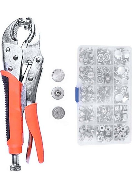 Çıtçıtlı Düğmeler Için Çıtçıt Seti Ayarlanabilir Pense, Kanvas Için Çıtçıtlı Düğme Seti ile Çıtçıt Çıtçıt Alet Seti, Tekne Örtüleri (Yurt Dışından)