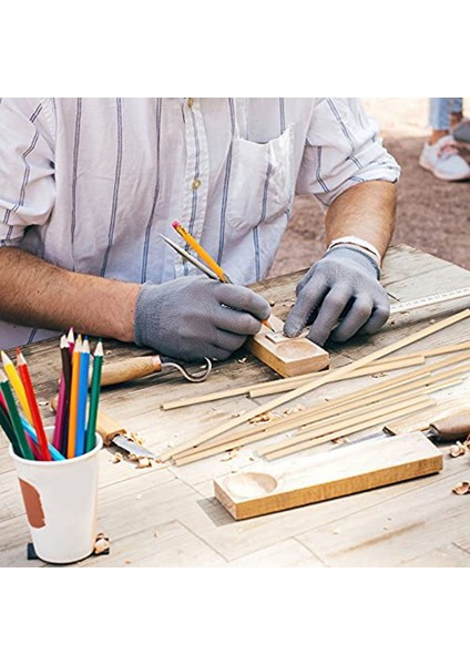 100 Parça Dübel Çubukları Ahşap Dübel Çubuk Craft Wood1/8,3/16,1/4,5/16,3/8x6 Inç Çubukları Crafting Dıy Düğün Şerit Değnek (Yurt Dışından)