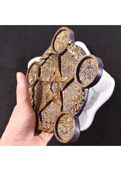 Mum Kalıbı, Pentagram Mumluk Silikon Kalıp, Mumluk Kalıbı (Yurt Dışından) modelleri