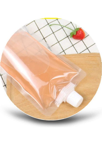 50 Adet 100ML Sıvı Stand Çantası Sızdırmaz Içecek Paketleme Çantası Emzik Kese Içecek Suyu Süt Kahve Depolama (Yurt Dışından)