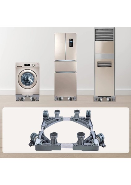 Çamaşır Makinesi Standı Ayarlanabilir Buzdolabı Yükseltilmiş Taban Mobil Makara Braketi Tekerlek Banyo Mutfak Aksesuarları (Yurt Dışından) fırsatları