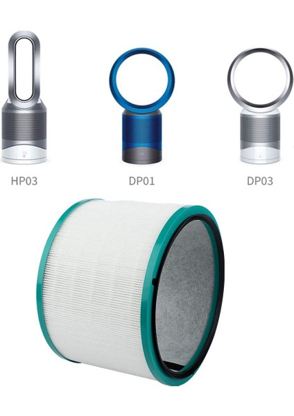 Dyson DP01 DP03 HP00 HP01 HP02 HP03 Masa Temizleyicileri Için Filtre Değiştirmeleri Saf Sıcak Soğuk Bağlantı Hava Temizleme Cihazı Hepa Filtre (Yurt Dışından)