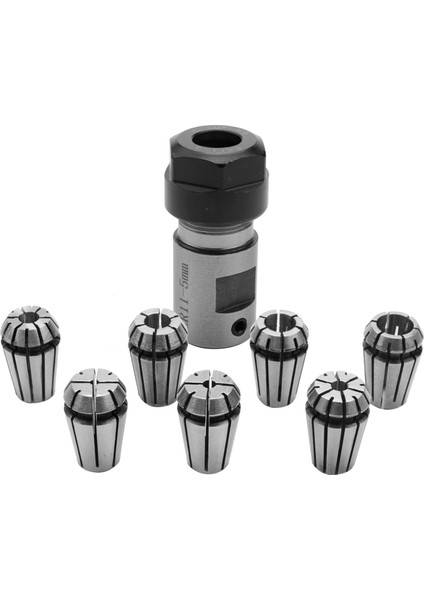 ER11A 5mm Motor Şaft Tutucu Uzatma Çubuğu ile 7 Adet ER11 1-7mm Yaylı Pensler (Yurt Dışından)