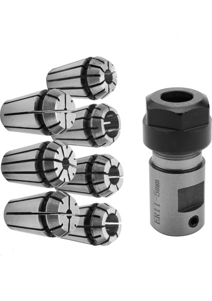 ER11A 5mm Motor Şaft Tutucu Uzatma Çubuğu ile 7 Adet ER11 1-7mm Yaylı Pensler (Yurt Dışından)