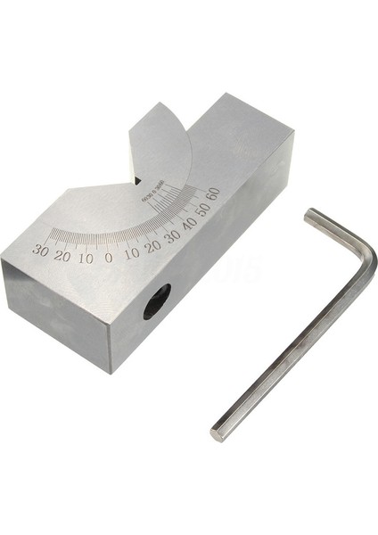 75X25X32MM Hassas Mini Ayarlanabilir Açı V Blok Freze 0 Dereceden 60 Dereceye (Yurt Dışından)