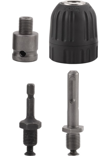 0.8-10MM Hassas Anahtarsız Matkap Mandreni Dönüştürücü 3/8 INÇ-24UNF Konu Hızlı Değişim Adaptörü ile Sds-Plus Hex Shank Soket (Yurt Dışından)
