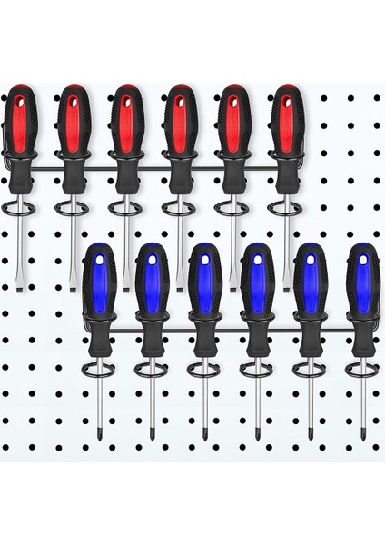 Adet Tornavida Tutucu Pegboard Çok Amaçlı Alet Tutucu Aksesuar Pegboard Aksesuarları Pegboard Için Çok Halkalı Takım Tutucu (Yurt Dışından)