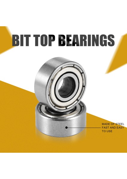 Üst Rulman Yönlendirici Bit Kesici Kafa Rulman Seti Rulman Aksesuarları Kiti Iç 4.76MM Dış 12.7mm (Yurt Dışından) fiyatları