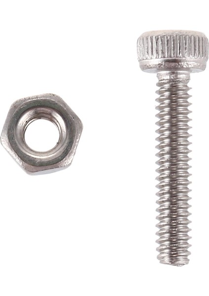 50 Takım M2X10MM Altıgen Soket Başlı Tırtıllı Başlık Vidaları Cıvata Somunu (Yurt Dışından)