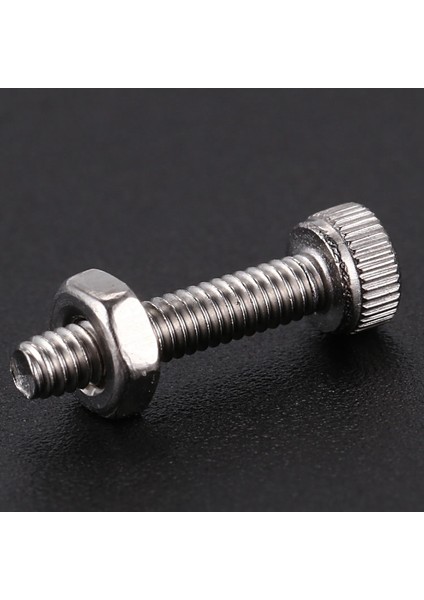50 Takım M2X10MM Altıgen Soket Başlı Tırtıllı Başlık Vidaları Cıvata Somunu (Yurt Dışından)