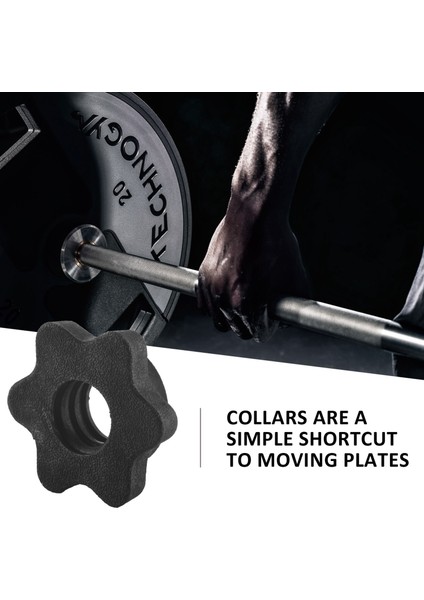 2 Çift Dambıl Altıgen Somun, Dambıl Çubuk Somunu, Barbell Barlar Eğitim Sporları Için Spinlock Yakalar (Yurt Dışından)