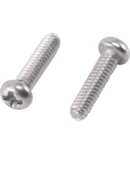 M2 x 8mm 304 Paslanmaz Çelik Yıldız Tava Başlı Vida Cıvatası 60 Adet (Yurt Dışından)