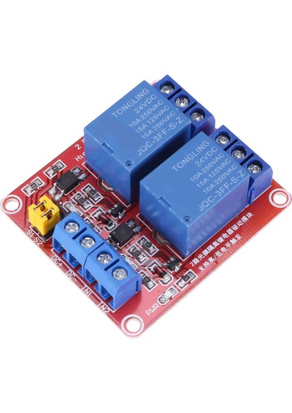 Dıy 2-Ch Yüksek/düşük Seviye Röle Genişletme Devre Kartı Modülü Dc 24V (Yurt Dışından)
