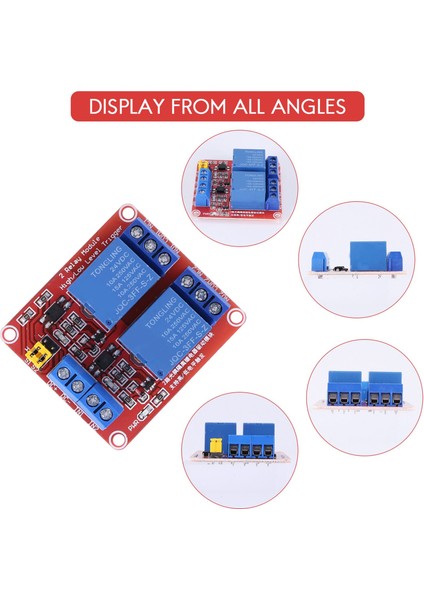 Dıy 2-Ch Yüksek/düşük Seviye Röle Genişletme Devre Kartı Modülü Dc 24V (Yurt Dışından)