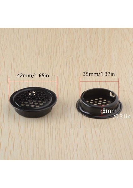 Yuvarlak Havalandırma Izgarası Dolabı Havalandırma Deliği Izgarası 35MM 30 Parça Siyah Banyo Dolabı Dolap Ayakkabı Dolabı (Yurt Dışından) fırsatları