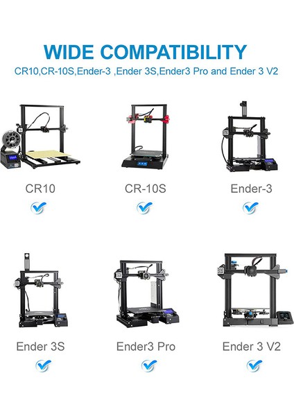 Boşluk Önleyici Somun ve Z Ekseni Kurşun Vida Üst Montajı Ender 3/3 Pro/3 V2/cr-10 ile Uyumlu, 3D Yazıcıyı Yükseltme (Yurt Dışından)