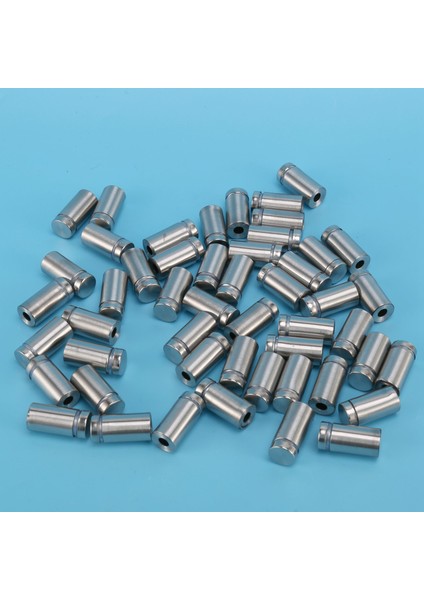 50 Paket Tabela Standoff Vidaları Reklam Vidaları Paslanmaz Çelik Duvar Standoff Montaj Aparatları Cam Sanat Eserleri ve Tabela Ekranları Için Cam Akrilik Çivi (1/2 x 1 Inç) (Yurt Dışından)